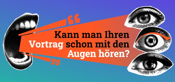 Gebärdensprachdolmetschen für Ihren Vortrag